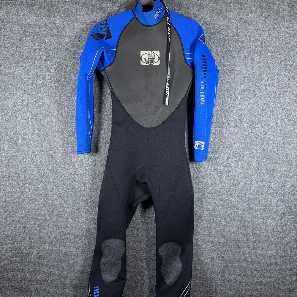 Body Glove Pro 2 3:2 mm Full Wetsuit Blue Black Mens Size Small #2425